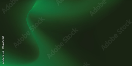 Fluid green gradient mesh background modern template copy space. Colour gradation backdrop design, high resolution graphic design.