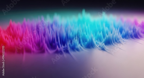 Digital visualization depicting complex, overlapping abstract energy fields. A dynamic surface showing wave propagation and oscillation patterns in space, mathematics, wave, flow