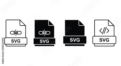 Svg file format vector icon set - Editable line icons. Vector illustration - Glyph and solid icon set - Icon vector