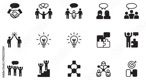 Business meeting and teamwork concepts with people collaboration teamwork and successful partnership