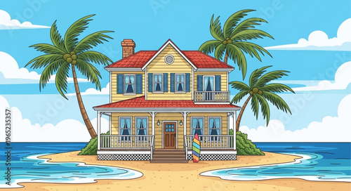 tropical beach resort