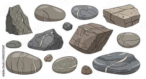 black and white stones
