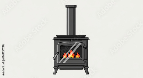 gas stove isolated on white background