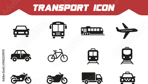 Transportation Icons Set