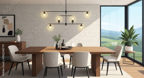 modern dining room