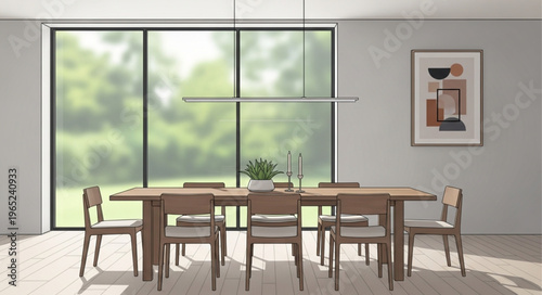 modern dining room