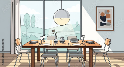 modern dining room