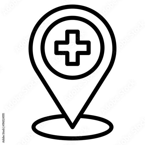 Location  Icon Element For Design