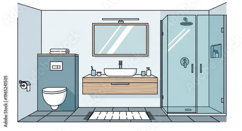 modern bathroom interior