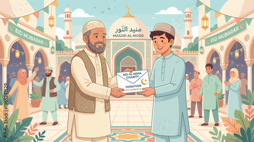 Two Men Exchange Certificate During Presentation.