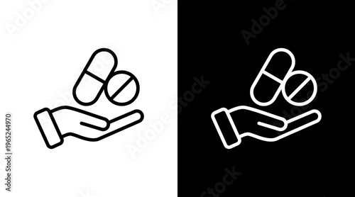 Treatment  White Icon Set Design