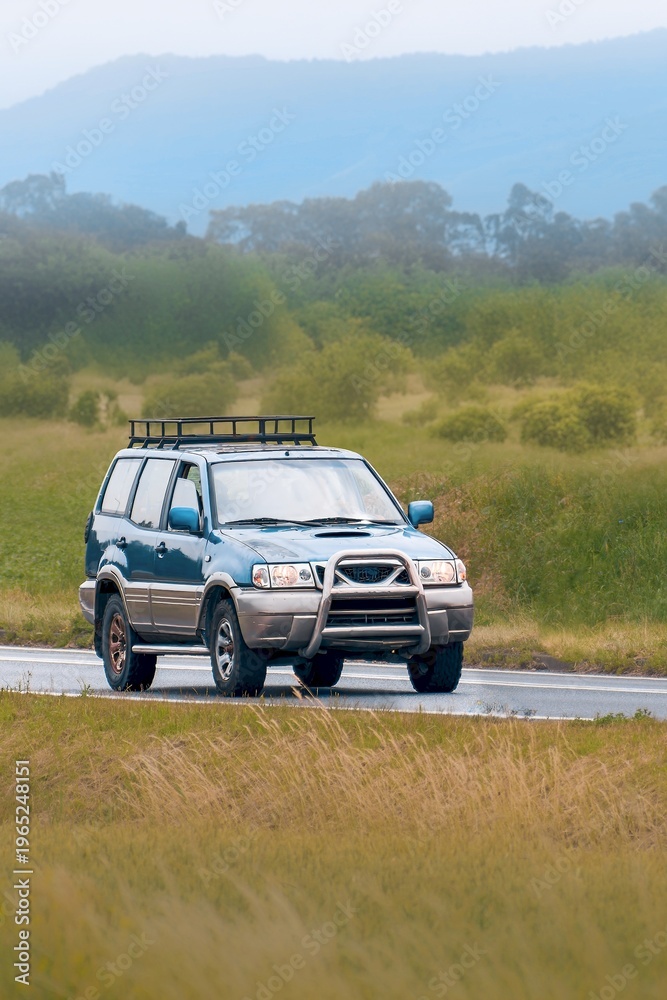 Fototapeta premium Dynamic new SUV model for modern families