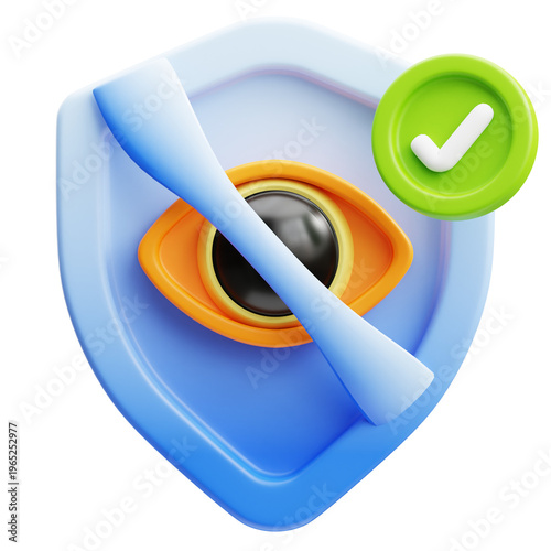3d Illustration of Secure Transaction Anti Scam Shield Protection
