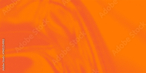 Vibrant Orange Abstract Halftone Pattern Background with Creative Dotted Gradient Texture and Retro Pop Art Style for Modern Graphic Design Web and Print Media Applications.