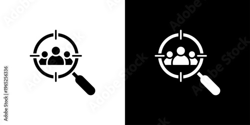 Recruitment Icon Sheet Black And White