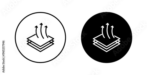 Breathable leather icon graphic vector. icon collection