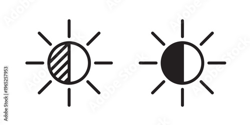 Brightness icon graphic vector. icon collection