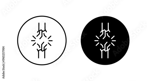 Broken Wire Icon icon graphic vector. icon collection