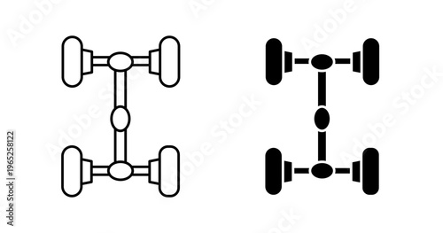 car axle icon graphic vector. icon collection