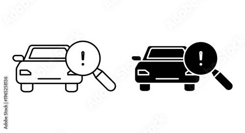 Car diagnostic icon graphic vector. icon collection