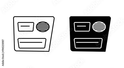 car glove compartment icon graphic vector. icon collection