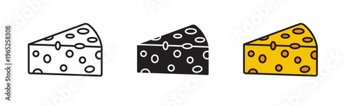 Cheese icon graphic vector. icon collection