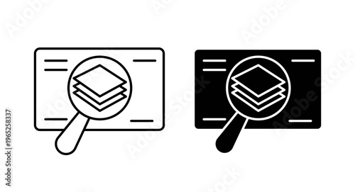 classification icon graphic vector. icon collection