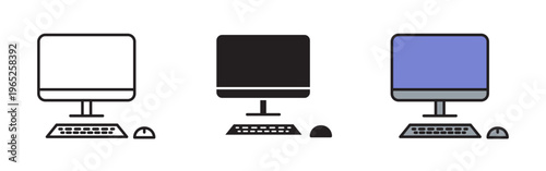 Computer icon graphic vector. icon collection
