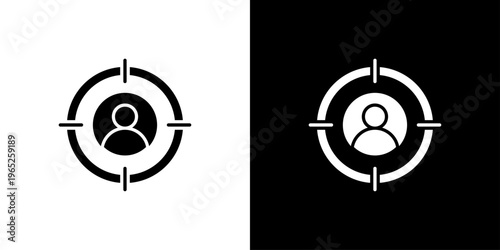 Target Audience Icon Sheet Black And White