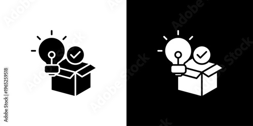 Innovation Icon Sheet Black And White