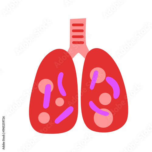 mycobacterium tuberculosis infection disease concept.