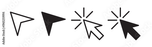 Cursor icon graphic vector. icon collection
