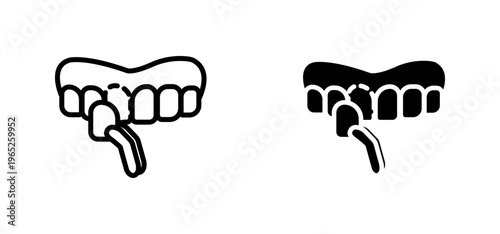 dental veneer icon graphic vector. icon collection