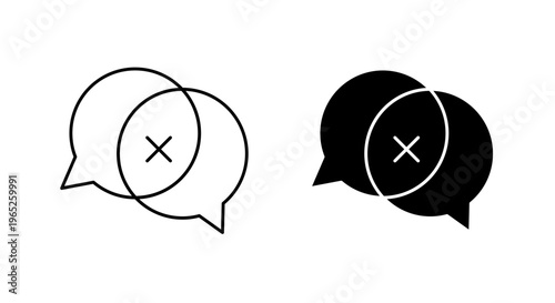 Disagreement icon graphic vector. icon collection