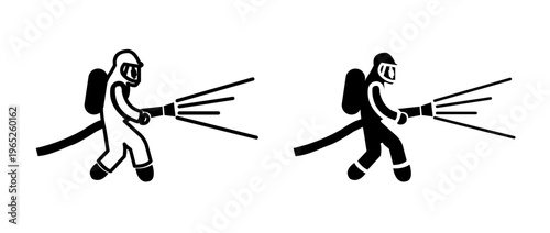 Firefighter icon graphic vector. icon collection