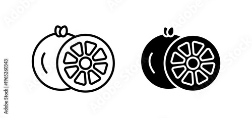 Grapefruit icon graphic vector. icon collection