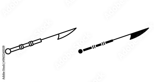 Harpoon icon graphic vector. icon collection