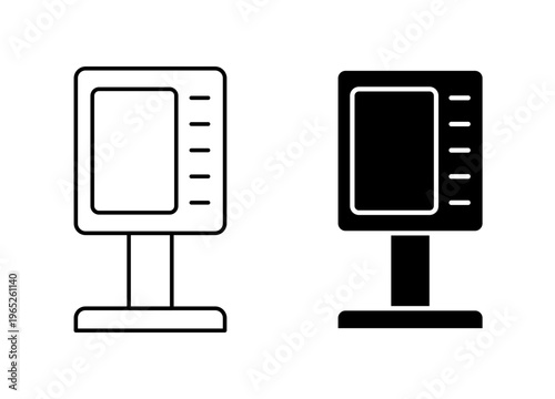 Kiosk icon graphic vector. icon collection