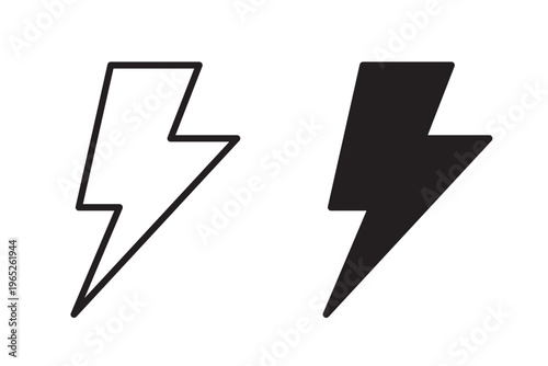 Lightning icon graphic vector. icon collection