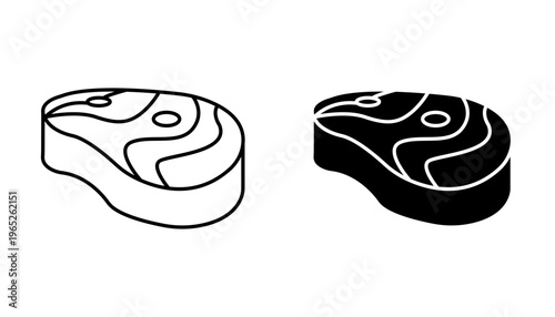 Meat icon graphic vector. icon collection