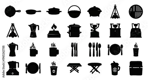 Vector illustration of molecule icon set, chemical structure symbol, science and research concept on a transparent background