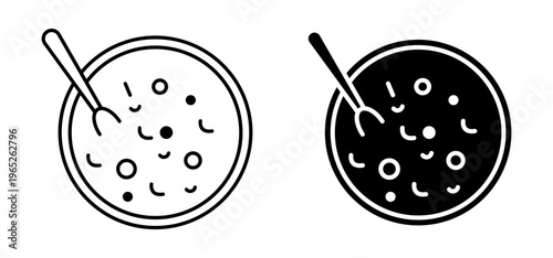 Red bean soup icon graphic vector. icon collection