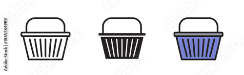 Shopping basket icon graphic vector. icon collection