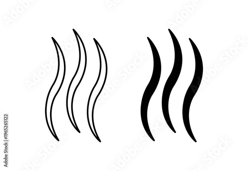 Smoke steam silhouette icon graphic vector. icon collection