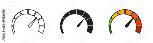 Speedometer icon graphic vector. icon collection