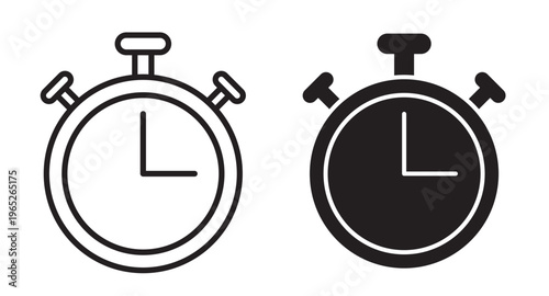 Stopwatch icon graphic vector. icon collection