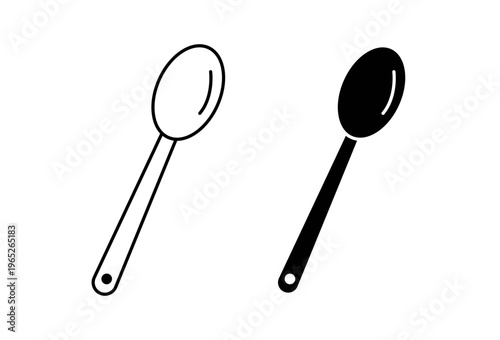 Spoon icon graphic vector. icon collection