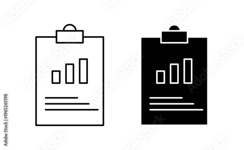Summary icon graphic vector. icon collection