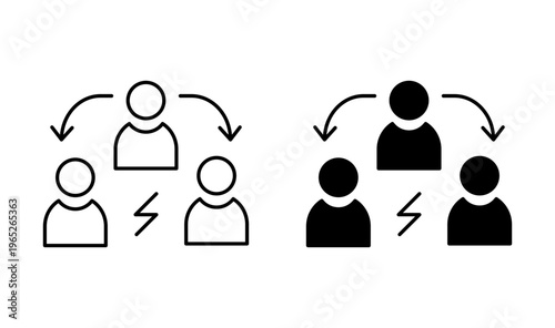 Third party icon graphic vector. icon collection