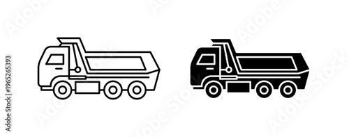 Tipper icon graphic vector. icon collection